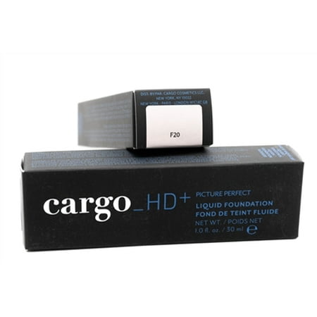 cargo_HD+ Picture Perfect Liquid Foundation F20, 1 fl oz