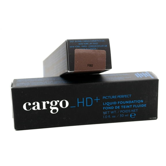 cargo_HD+ Picture Perfect Liquid Foundation F80, 1 fl oz
