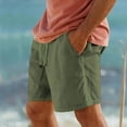thumbnail image 1 of Kagetolytai Cargo Pants for Men Men's Sports Cotton Linen Casual Loose Shorts Casual Pajamas Pocket Jogging Shorts Pants Sweatpants for Men Army Green 2XL, 1 of 5