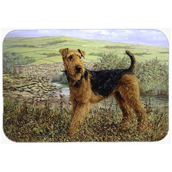 caroline's treasures airedale terrier the kings country kitchen/bath mat