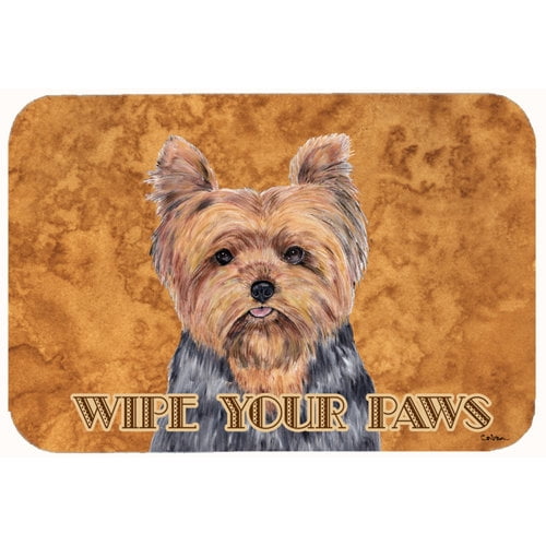 caroline's treasures sc9123cmt"yorkie" kitchen or bath mat, 20" by 30", multicolor