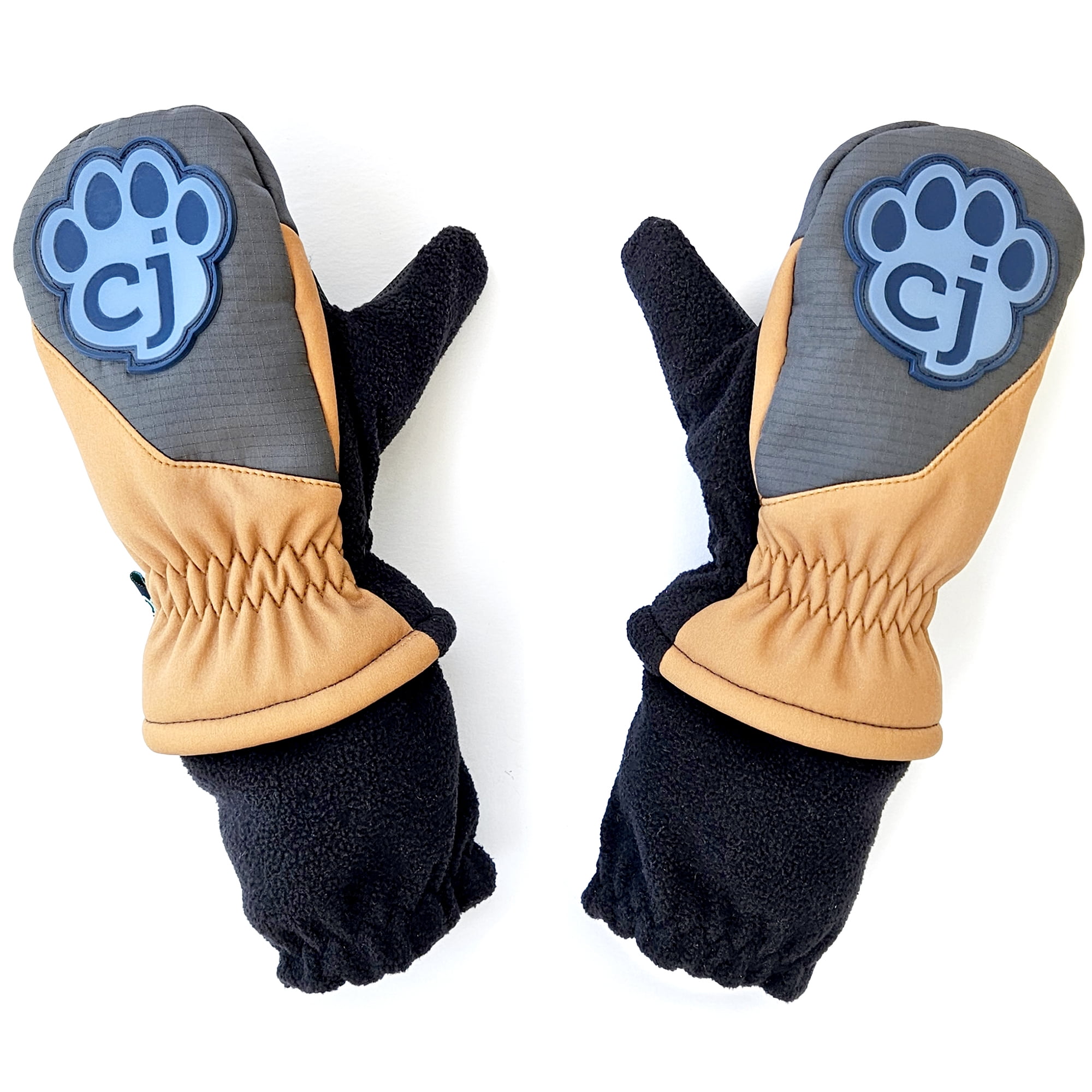 carter joey: Magic Mittens: Brown & Blue - Waterproof Toddler Winter Mittens, Color Change Patch, 3M Thinsulate, Softshell & Soft Fleece Fabric, 2T-4T