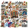 thumbnail image 1 of cartoon Building Stickers Stickers, Waterproof Building Stickers Sticker for Water Bottle Laptop Phone Cases Planner Skateboard Luggage Helmet Party Favor Decor, Ideal for Adults Teens Teacher Rewards, 1 of 9