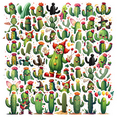 thumbnail image 1 of cartoon Cactus Stickers, Waterproof Cactus Sticker for Water Bottle Laptop Phone Cases Planner Skateboard Luggage Helmet Party Favor Decor, Ideal for Adults Teens Teacher Rewards, 1 of 9