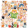 thumbnail image 1 of cartoon Cat Stickers, Waterproof Cat Sticker for Water Bottle Laptop Phone Cases Planner Skateboard Luggage Helmet Party Favor Decor, Ideal for Adults Teens Teacher Rewards, 1 of 9
