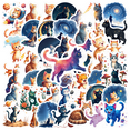 thumbnail image 1 of cartoon Cat Stickers, Waterproof Space Sticker for Water Bottle Laptop Phone Cases Planner Skateboard Luggage Helmet Party Favor Decor, Ideal for Adults Teens Teacher Rewards, 1 of 9