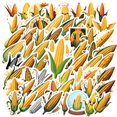 thumbnail image 1 of cartoon Corn Theme Stickers, Waterproof Corn Theme Sticker for Water Bottle Laptop Phone Cases Planner Skateboard Luggage Helmet Party Favor Decor, Ideal for Adults Teens Teacher Rewards, 1 of 9