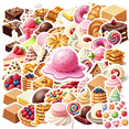 thumbnail image 1 of cartoon Dessert Stickers Stickers, Waterproof Dessert Stickers Sticker for Water Bottle Laptop Phone Cases Planner Skateboard Luggage Helmet Party Favor Decor, Ideal for Adults Teens Teacher Rewards, 1 of 9