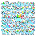 thumbnail image 1 of cartoon Dinosaur Stickers, Waterproof Dinosaur Sticker for Water Bottle Laptop Phone Cases Planner Skateboard Luggage Helmet Party Favor Decor, Ideal for Adults Teens Teacher Rewards, 1 of 9