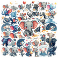 thumbnail image 1 of cartoon Elephant Stickers, Waterproof Elephant Sticker for Water Bottle Laptop Phone Cases Planner Skateboard Luggage Helmet Party Favor Decor, Ideal for Adults Teens Teacher Rewards, 1 of 9