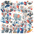 thumbnail image 1 of cartoon Elephant Stickers, Waterproof Elephant Sticker for Water Bottle Laptop Phone Cases Planner Skateboard Luggage Helmet Party Favor Decor, Ideal for Adults Teens Teacher Rewards, 1 of 9
