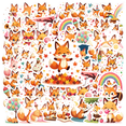 thumbnail image 1 of cartoon Fox Theme Stickers, Waterproof Fox Theme Sticker for Water Bottle Laptop Phone Cases Planner Skateboard Luggage Helmet Party Favor Decor, Ideal for Adults Teens Teacher Rewards, 1 of 9