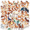 thumbnail image 1 of cartoon Horse Stickers, Waterproof Horse Sticker for Water Bottle Laptop Phone Cases Planner Skateboard Luggage Helmet Party Favor Decor, Ideal for Adults Teens Teacher Rewards, 1 of 8