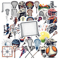 thumbnail image 1 of cartoon Lacrosse Theme Stickers, Waterproof Lacrosse Theme Sticker for Water Bottle Laptop Phone Cases Planner Skateboard Luggage Helmet Party Favor Decor, Ideal for Adults Teens Teacher Rewards, 1 of 9