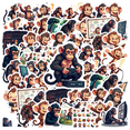 thumbnail image 1 of cartoon Monkey Stickers Stickers, Waterproof Monkey Stickers Sticker for Water Bottle Laptop Phone Cases Planner Skateboard Luggage Helmet Party Favor Decor, Ideal for Adults Teens Teacher Rewards, 1 of 9