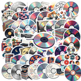 thumbnail image 1 of cartoon Music CD Theme Stickers, Waterproof Music CD Theme Sticker for Water Bottle Laptop Phone Cases Planner Skateboard Luggage Helmet Party Favor Decor, Ideal for Adults Teens Teacher Rewards, 1 of 9