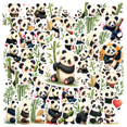 thumbnail image 1 of cartoon Panda Stickers Stickers, Waterproof Panda Stickers Sticker for Water Bottle Laptop Phone Cases Planner Skateboard Luggage Helmet Party Favor Decor, Ideal for Adults Teens Teacher Rewards, 1 of 9
