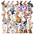 thumbnail image 1 of cartoon Rabbit Theme Stickers, Waterproof Rabbit Theme Sticker for Water Bottle Laptop Phone Cases Planner Skateboard Luggage Helmet Party Favor Decor, Ideal for Adults Teens Teacher Rewards, 1 of 8