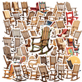 thumbnail image 1 of cartoon Rocking Chair Stickers, Waterproof Rocking Chair Sticker for Water Bottle Laptop Phone Cases Planner Skateboard Luggage Helmet Party Favor Decor, Ideal for Adults Teens Teacher Rewards, 1 of 9