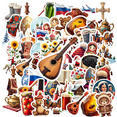 thumbnail image 1 of cartoon Russian Theme Stickers, Waterproof Russian Theme Sticker for Water Bottle Laptop Phone Cases Planner Skateboard Luggage Helmet Party Favor Decor, Ideal for Adults Teens Teacher Rewards, 1 of 9