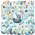 thumbnail image 1 of cartoon Seal Theme Stickers, Waterproof Seal Theme Sticker for Water Bottle Laptop Phone Cases Planner Skateboard Luggage Helmet Party Favor Decor, Ideal for Adults Teens Teacher Rewards, 1 of 9