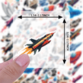 thumbnail image 1 of cartoon Space Rocket Stickers, Waterproof Space Rocket Sticker for Water Bottle Laptop Phone Cases Planner Skateboard Luggage Helmet Party Favor Decor, Ideal for Adults Teens Teacher Rewards, 1 of 8