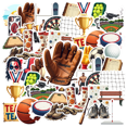 thumbnail image 1 of cartoon Sports Theme Stickers, Waterproof Sports Theme Sticker for Water Bottle Laptop Phone Cases Planner Skateboard Luggage Helmet Party Favor Decor, Ideal for Adults Teens Teacher Rewards, 1 of 9