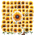 thumbnail image 1 of cartoon Sunflower Theme Stickers, Waterproof Sunflower Theme Sticker for Water Bottle Laptop Phone Cases Planner Skateboard Luggage Helmet Party Favor Decor, Ideal for Adults Teens Teacher Rewards, 1 of 9