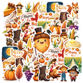 thumbnail image 1 of cartoon Thanksgiving Stickers, Waterproof Thanksgiving Sticker for Water Bottle Laptop Phone Cases Planner Skateboard Luggage Helmet Party Favor Decor, Ideal for Adults Teens Teacher Rewards, 1 of 9