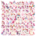 thumbnail image 1 of cartoon Unicorn Stickers, Waterproof Unicorn Sticker for Water Bottle Laptop Phone Cases Planner Skateboard Luggage Helmet Party Favor Decor, Ideal for Adults Teens Teacher Rewards, 1 of 8