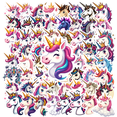 thumbnail image 1 of cartoon Unicorn Theme Stickers, Waterproof Unicorn Theme Sticker for Water Bottle Laptop Phone Cases Planner Skateboard Luggage Helmet Party Favor Decor, Ideal for Adults Teens Teacher Rewards, 1 of 9