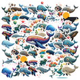 thumbnail image 1 of cartoon Whale Theme Stickers, Waterproof Whale Theme Sticker for Water Bottle Laptop Phone Cases Planner Skateboard Luggage Helmet Party Favor Decor, Ideal for Adults Teens Teacher Rewards, 1 of 9