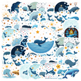 thumbnail image 1 of cartoon Whale Theme Stickers, Waterproof Whale Theme Sticker for Water Bottle Laptop Phone Cases Planner Skateboard Luggage Helmet Party Favor Decor, Ideal for Adults Teens Teacher Rewards, 1 of 8