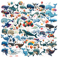 thumbnail image 1 of cartoon Whale Theme Stickers, Waterproof Whale Theme Sticker for Water Bottle Laptop Phone Cases Planner Skateboard Luggage Helmet Party Favor Decor, Ideal for Adults Teens Teacher Rewards, 1 of 9