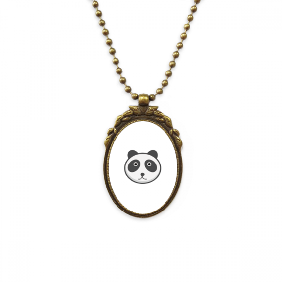 cartoon animal lovely panda mildness antique necklace vintage bead pendant keychain