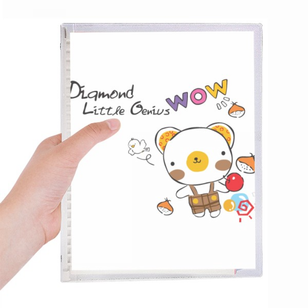 cartoon bear animal fruit notebook loose diary refillable journal statiry