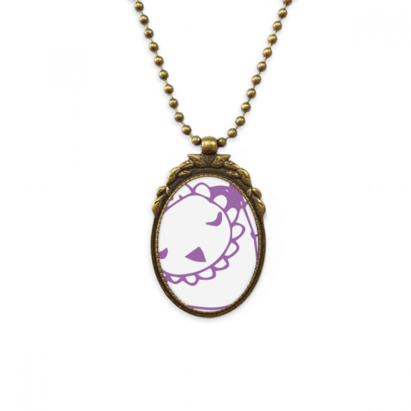 cartoon bird simple line-drawing animal antique necklace vintage bead pendant keychain