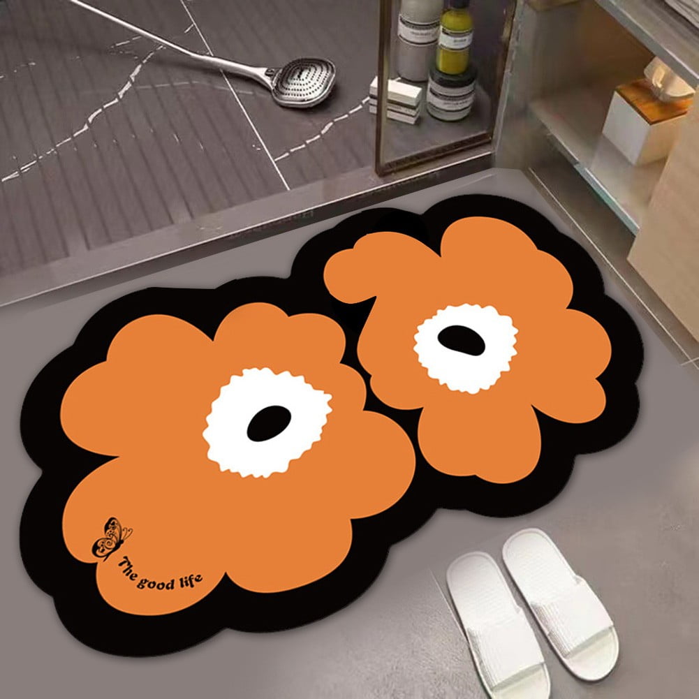 cartoon diatom mud floor mat bathroom door mat kitchen mat absorbs
