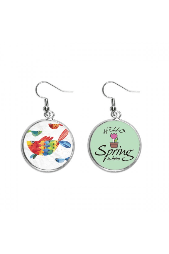 cartoon fish colourful animal decoration dangle season sp earring jewelry
