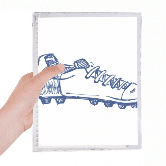 cartoon football shoes blue pattern notebook loose diary refillable journal statiry