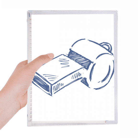 cartoon football whistle blue soccer notebook loose diary refillable journal statiry