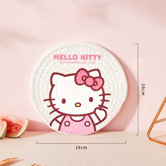 cartoon kuromi My melody insulated placemat household coaster table mat resistant to high temperature and anti-scalding