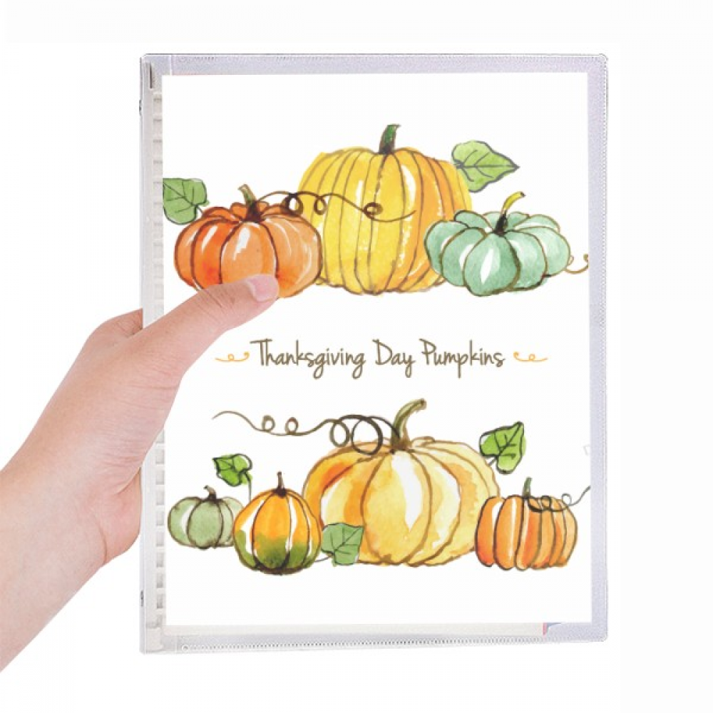 cartoon pumkin thanksgiving day pattern notebook loose diary refillable journal statiry