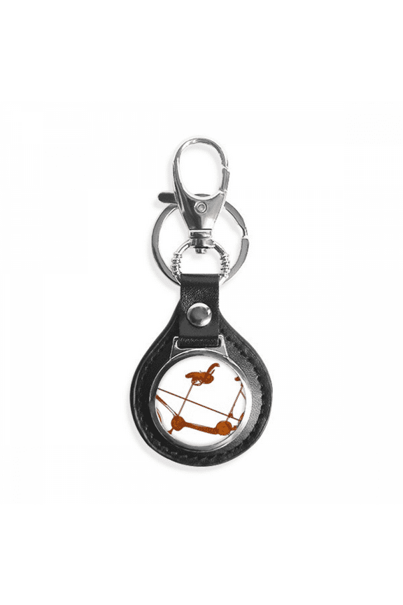 cartoon three-seat bicycle britain country culture key link chain keyholder finder hook metal