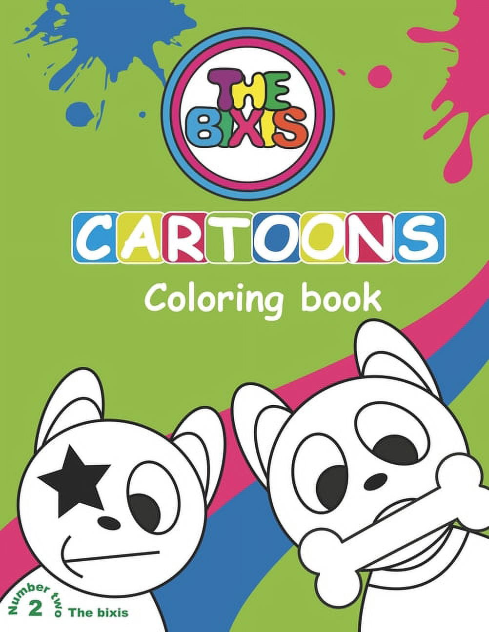 cartoons coloring book 80 PAGES all to color with the new characters