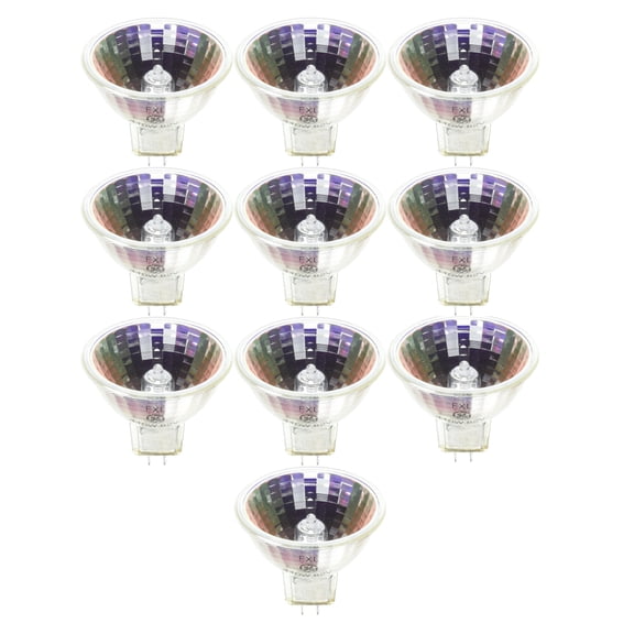 (case of 10) GE 21613 Overhead Projection Specialty MR16 Reflector Bulb, QUARTZLINE Multi-Mirror Tech, GY5.3 base, 82 volt, 410 Watt, 3300K Color Temperature