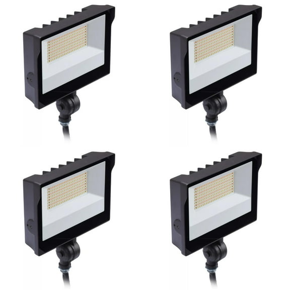 (case of 4) Philips Keene SlimFlood LED Flood Light SF15-SCT-K-G2-10-BZ, field selectable color temperature (3000K, 4000K, 5000K), 15 watt, 2175 lumen, knuckle mount, bronze