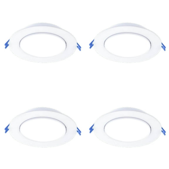 (case of 4) Philips Lightolier LED  Gimbal Downlight, 4 inch round, 700 lumen, 11 watt, TRIAC dimming to 5 percent, Field Selectable Color Temperature, GB4R7ESCT1W, 120V, White