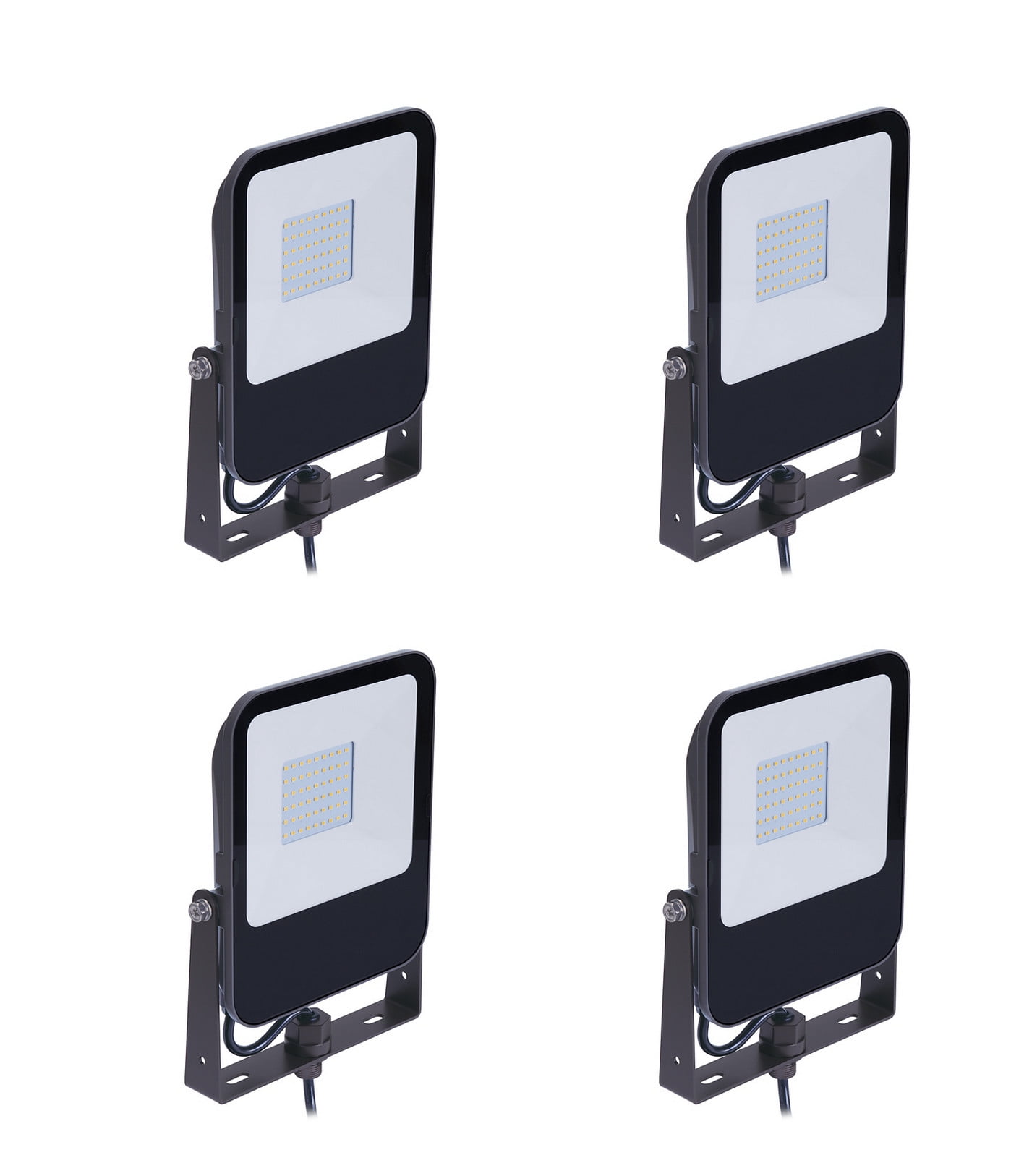 (case of 4) Philips Stonco LED Slim Flood Area Light, 9 watt, cool white 5000K, Knuckle mount, 1100 Lumens, bronze, 120-277V, security and architectural landscape luminaire