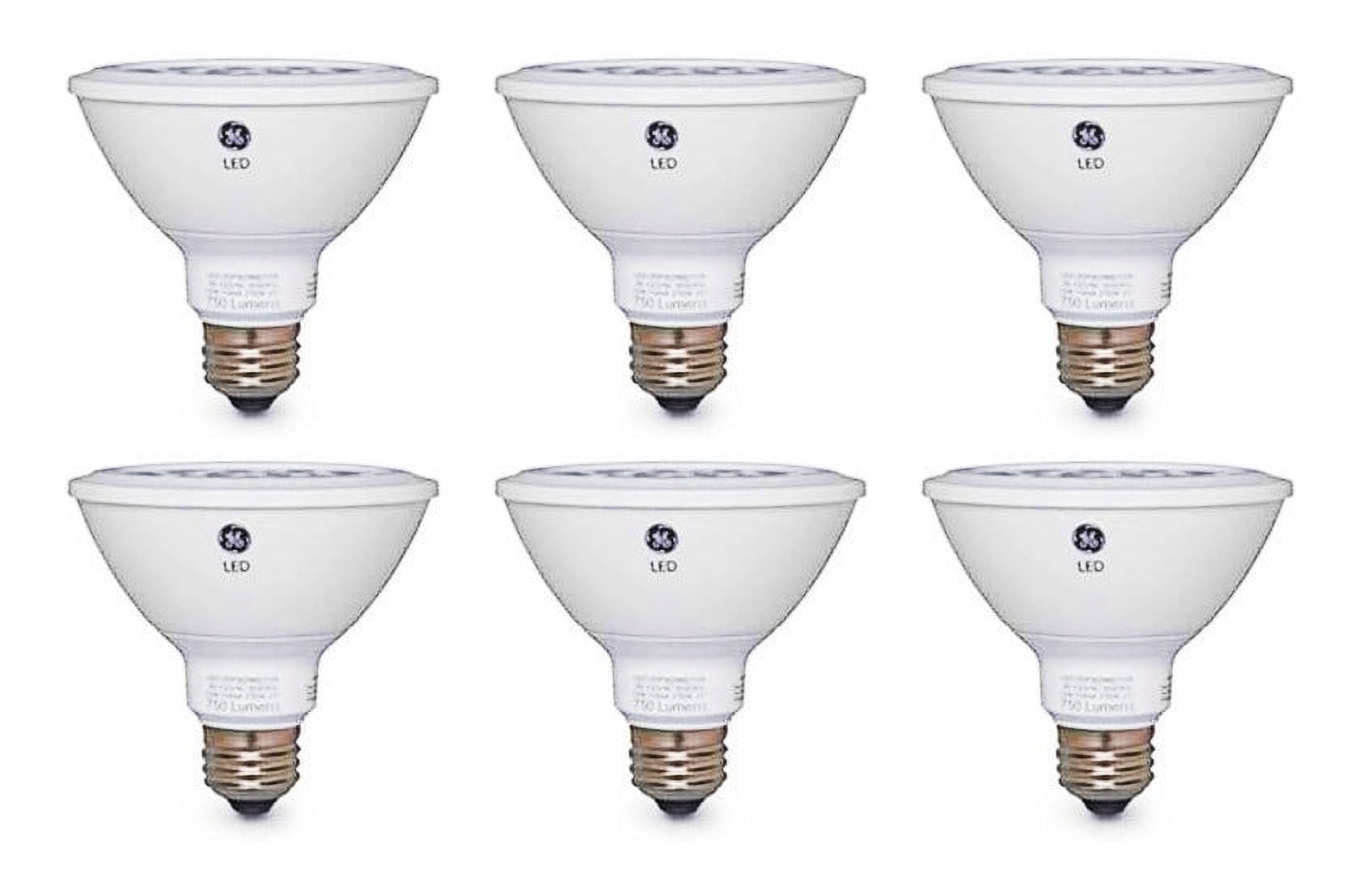 (case of 6) GE 84380 LED PAR30 Flood Light Bulb,  LED Directional Lamp, White, 3000K, 900 series, Dimmable, 12 watt 900 lumens LED light bulb, LED12DP30RW93040